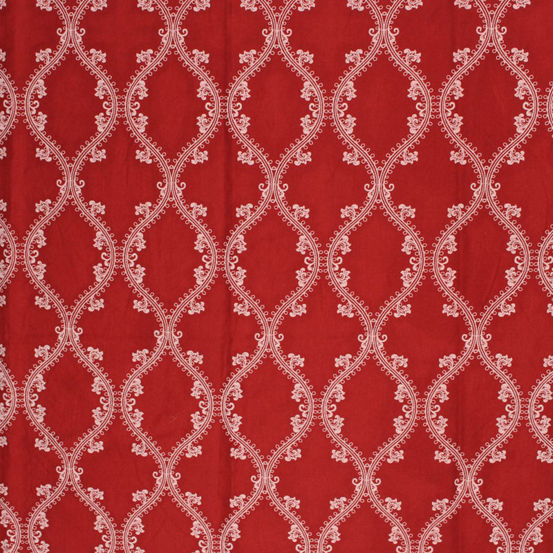 Prive Oakville Trellis Linen Blend Fabric, Garnet