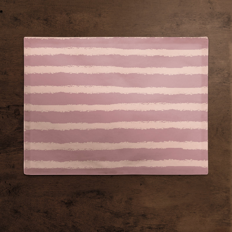 Napperon en coton 14 po, Rose clair / mauve