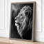 Lion in Profile Minimalist - Wrapped Canvas-801755517-801755516