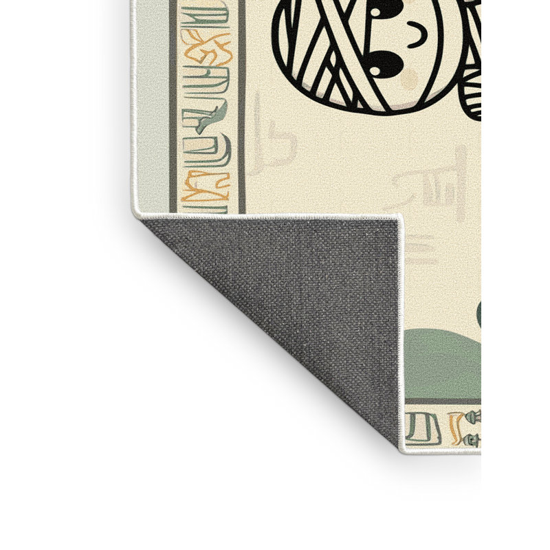 Tapis de vacances d'Halloween The Holiday Aisle®, Rectangle de 5 pi x 8 pi