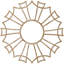 Médaillon de plafond en bois ajouré 30 pi x P 10 po x P 1/4 po noyer Augustus-63412108-63412090