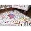Tapis ivoire / rouge / bleu Howey-541810944