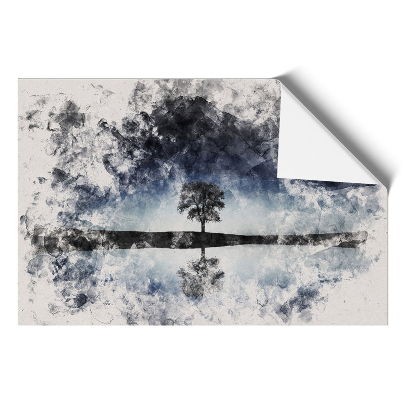 Tree at Dusk Vol.2 - Unframed Painting, 59cm H x 84cm W x 0.1cm D