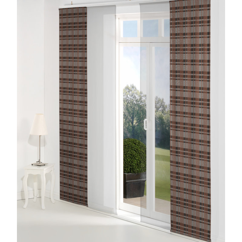 Devore Rail Insert Room Darkening Single Curtain, 60cm Width x 245cm Drop, Grey/Pink/Black