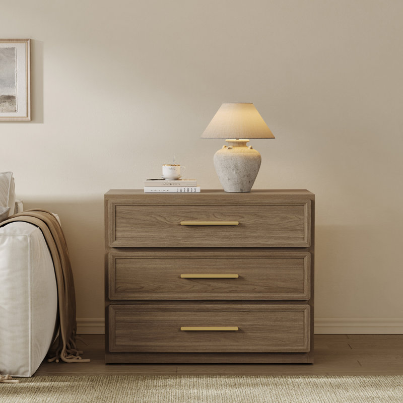 Cesiro Accent 3 - Drawer Nightstand, Individual, Brown