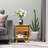 Corrigan Studio® Modern Bedside Table Nightstand, Living Room End Table, Side Table With Drawer And Shelf, Walnut Brown