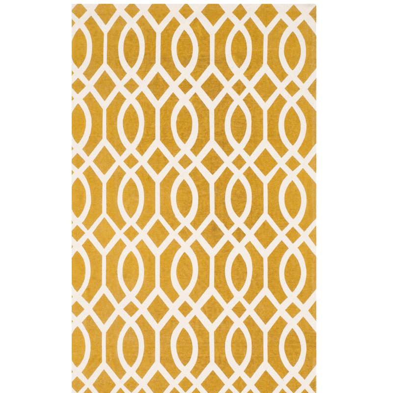 Tapis en coton tissé à la main Charing Cross Cedar Brook, Rectangle 6 pi x 9 pi