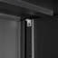 Armoire de rangement en métal avec portes verrouillables et tablette réglable, armoire de rangement pliante, armoire de rangement pliante pour bureau à domicile, école, garage, noir