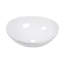 Lavabo de salle de bain ovale en céramique blanche 16x13 pouces