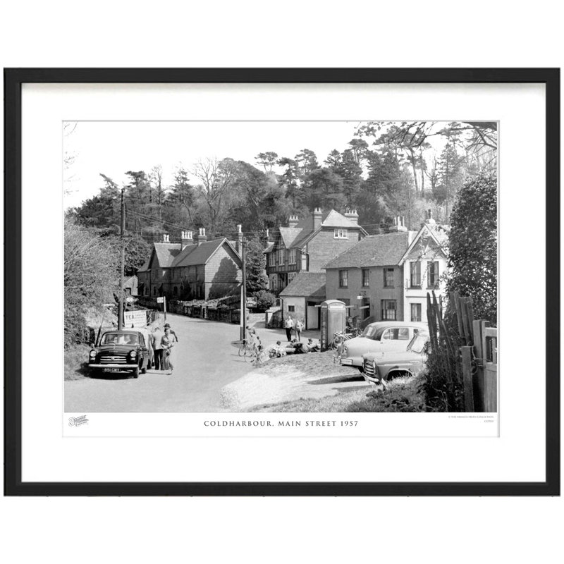 Coldharbour, Main Street 1957 by Francis Frith - Single Picture Frame Print, 28cm H x 36cm W x 2.3cm D