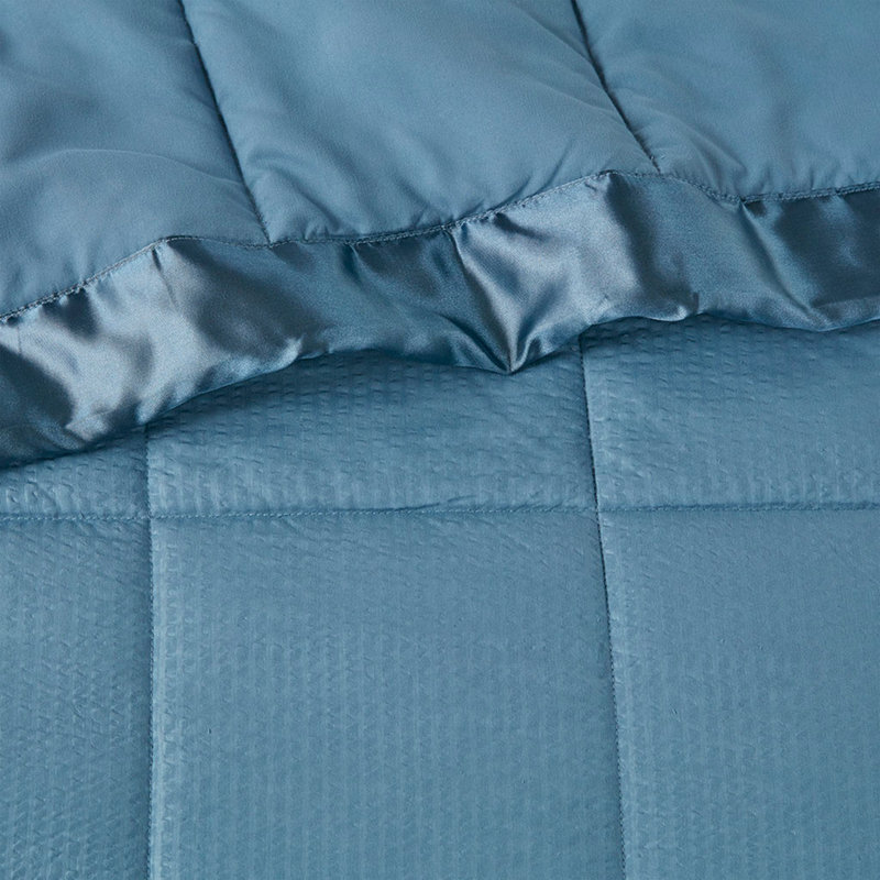 Couverture en duvet synthétique surdimensionnée, Bleu ardoise, Grand lit