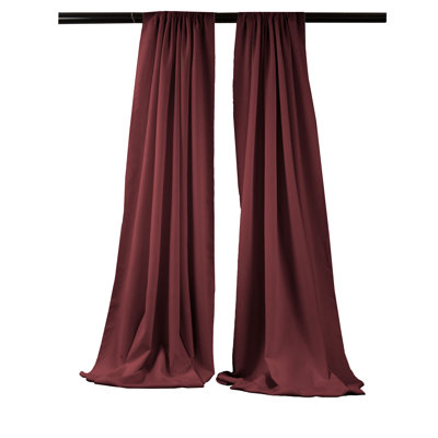 Paire de rideaux semi-transparents en polyester Angiens