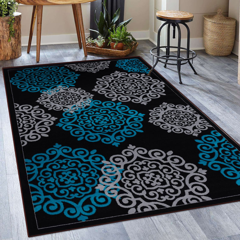 Craigsville Floral Indoor Rug, Rectangle 8' x 10'
