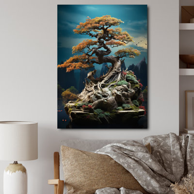Tranquillo, art asiatique, Bonsaïs, sagesse - impression