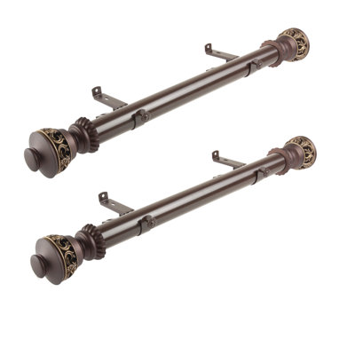 Lattice Stainless Steel Adjustable Single Curtain Rod