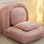 Chaise de salon rose confortable, 5 angles réglables, économie d'espace en métal, positions, pour la décoration