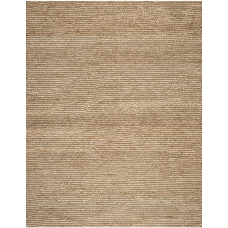 Tapis de couleur unie en jute tissé à la main Doleman Cape Cod, Rectangle de 10 pi x 14 pi