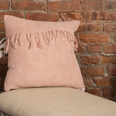 Coussin 18 "X 18" Waffle Weave