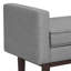 Petit banc de repose-pieds contemporain en tissu de lin l 29 "avec côtés surélevés et assise coussinée Scott-1192733105-1192733118