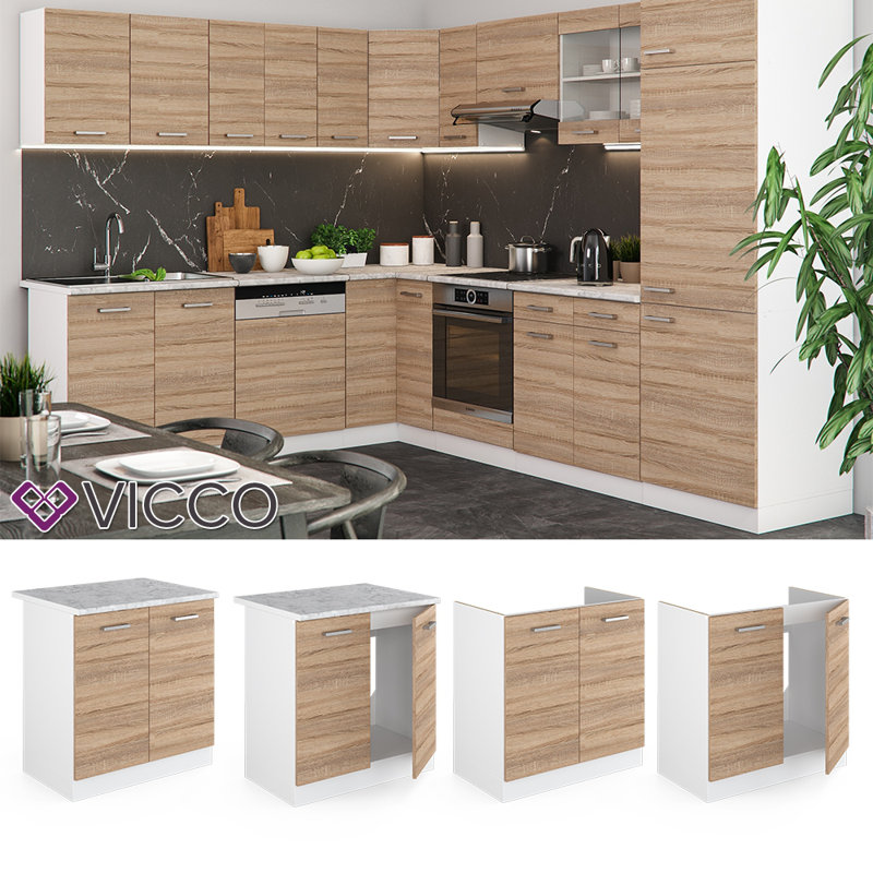 Menguc Matte Sink Unit, Sonoma