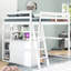Lit mezzanine double pleine grandeur avec bureau et tablette-158087711-158087708