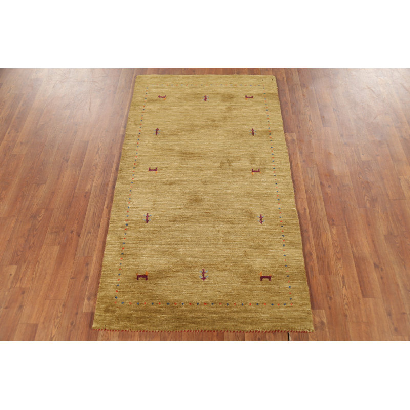 Tapis décoratif tribal animaux 3 x 5 Gabbeh