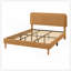 Structure de grand lit, lit plateforme rembourré moelleux avec tête de lit réglable en hauteur, structure robuste et lattes, conception silencieuse, compatible avec les matelas sans ressorts, facile à assembler, brun-1853059637-1853059638