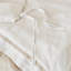 Ensemble de housse de couette 3 pièces, blanc + beige-130474463