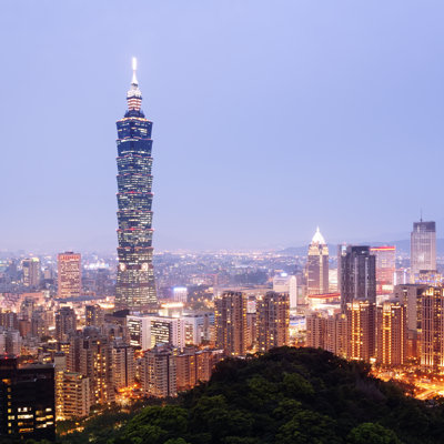 Night View Of Taipei`s by Fazon1 - Wrapped Canvas Print