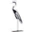 Statue de héron en métal faite à la main de 21 po de hauteur 21 po, figurine d'oiseau peinte à la main à 100%, œuvre d'art rustique artisanale pour les amoureux des oiseaux-1754287941