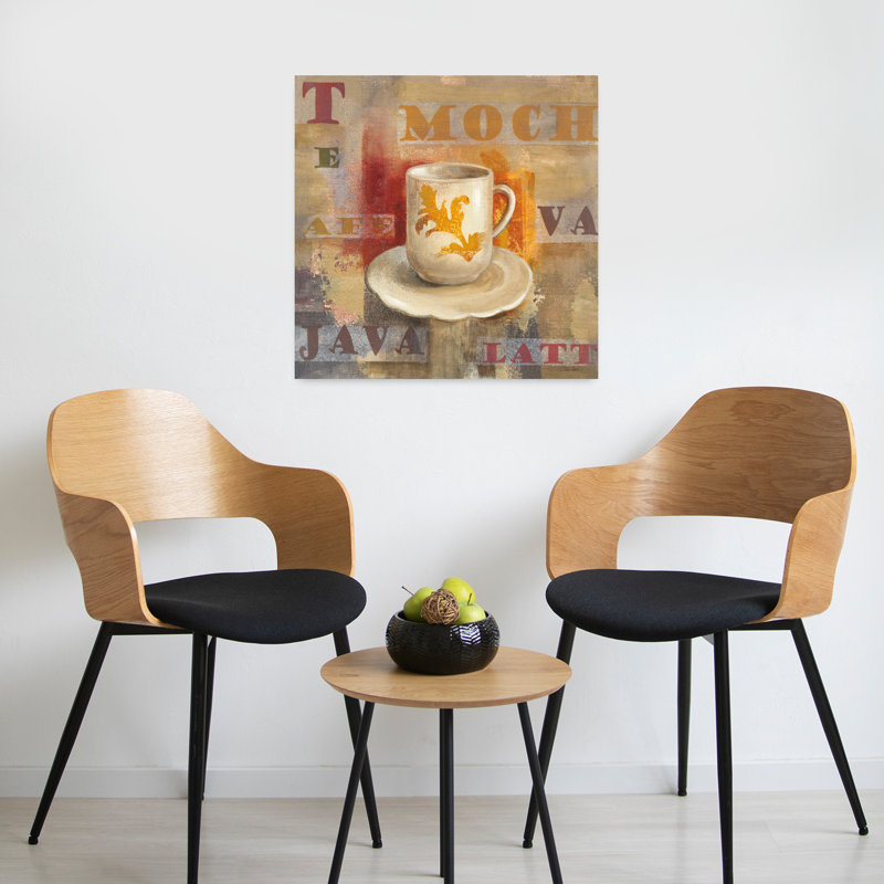Contemporary Urban Cafe Ii avec art café cappuccino, H 24 po x l 24 po