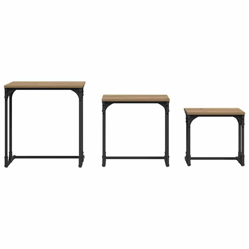 Coffee Table with Storage, Oak