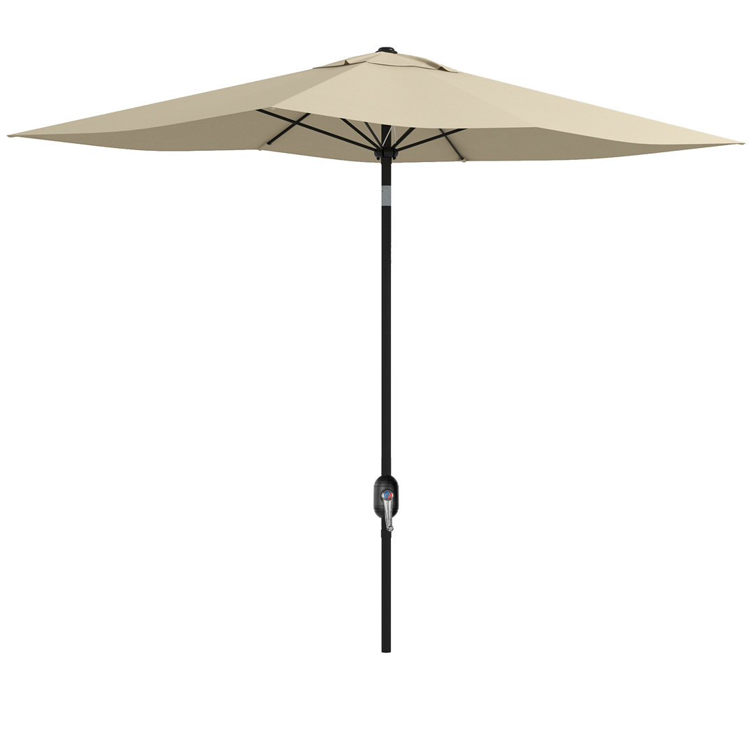 Brycson 200cm X 300cm Rectangular Tilt Market Parasol with Crank Lift