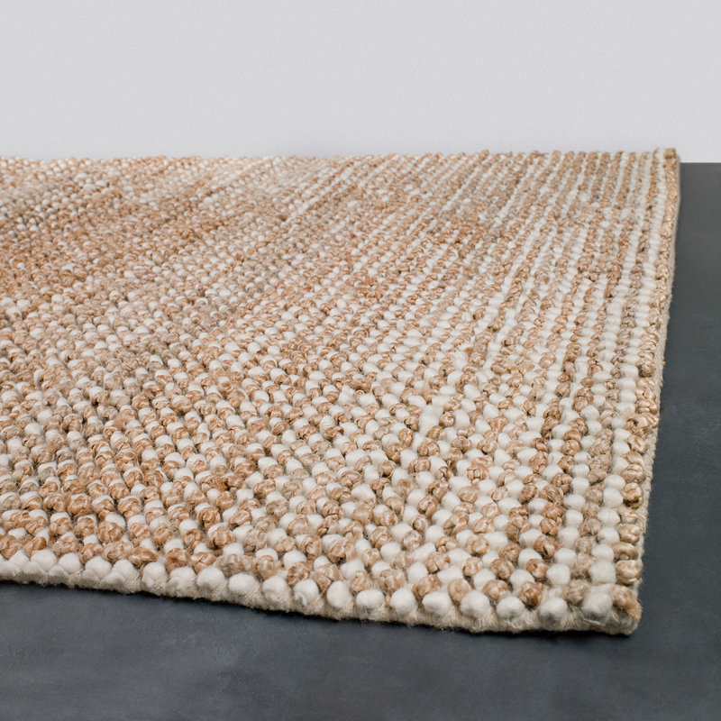 Natural Area Rug in Beige, Rectangle 9' x 13'