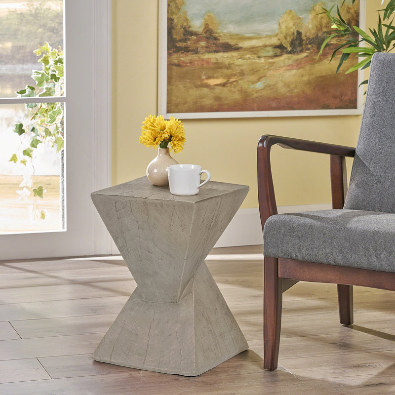 Table d'appoint géométrique Mgo, Gris