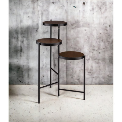 Namid Black Finish Plant Stand
