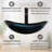 21" Stained Glass Bathroom Vessel Sink-107519602