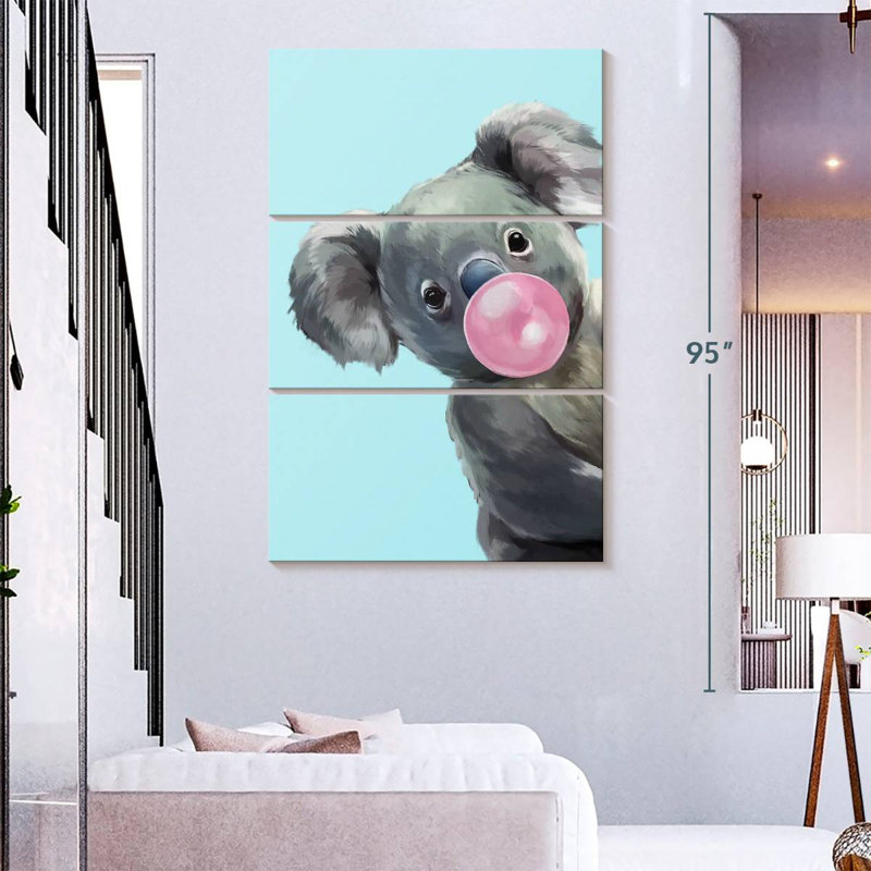 Ketti Koala Bubble Gum II, 74" H x 48" W