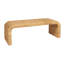 Banc en bois d'acacia tissé avec bordure en cascade Miramar-1563028602