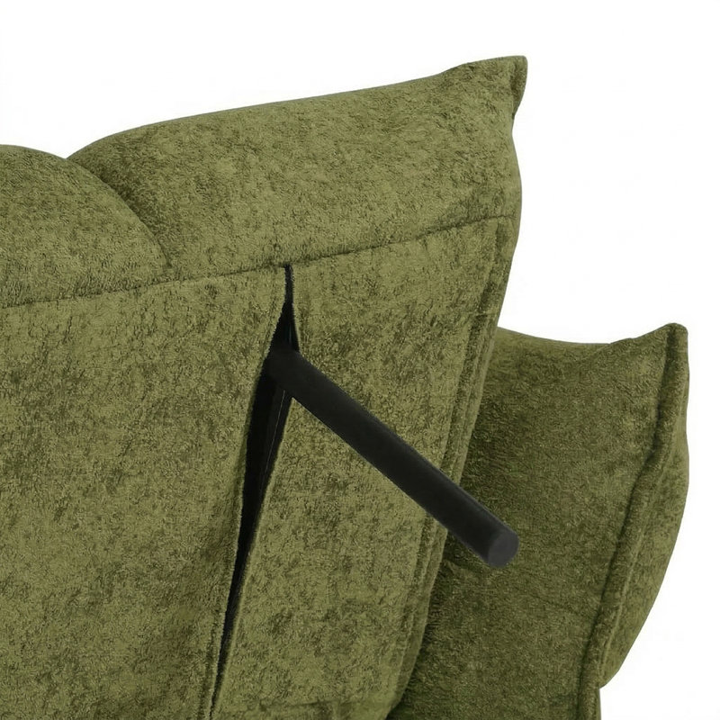 3 Seater Boucle Sofa Bed, Green