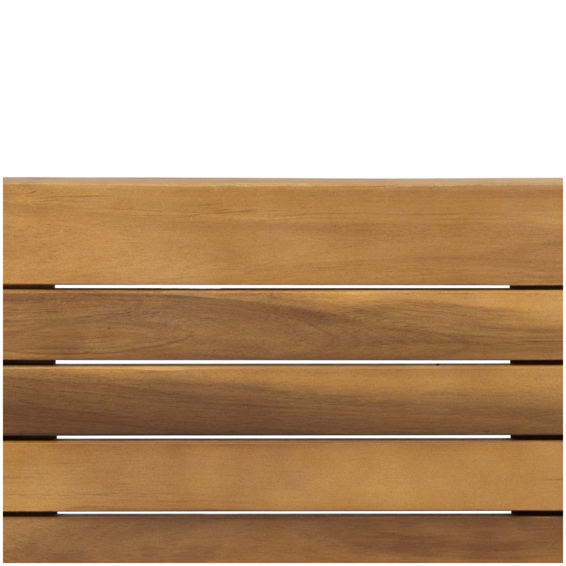 Table basse et causeuse Samwell, Beige, Teak