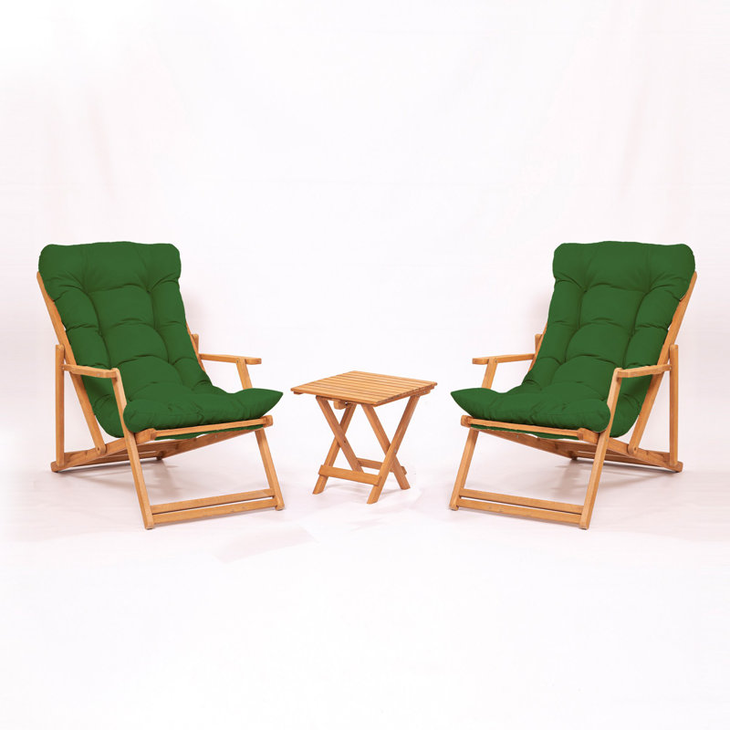 Phillippi 2 - Person Seating Group with Cushions, Green