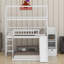 Lit superposé avec glissade et escalier de rangement fonctionnel Kids 'House-1267422149