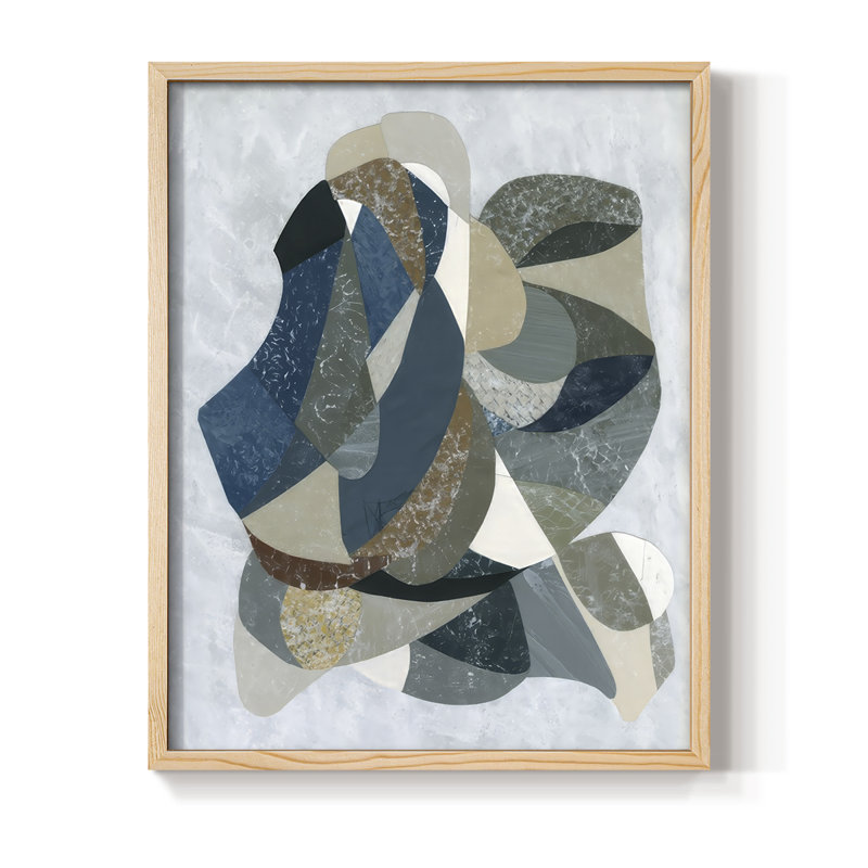 Starlight Tango I, reproduction encadrée - bois massif, Naturel, H 30 po x l 24 po