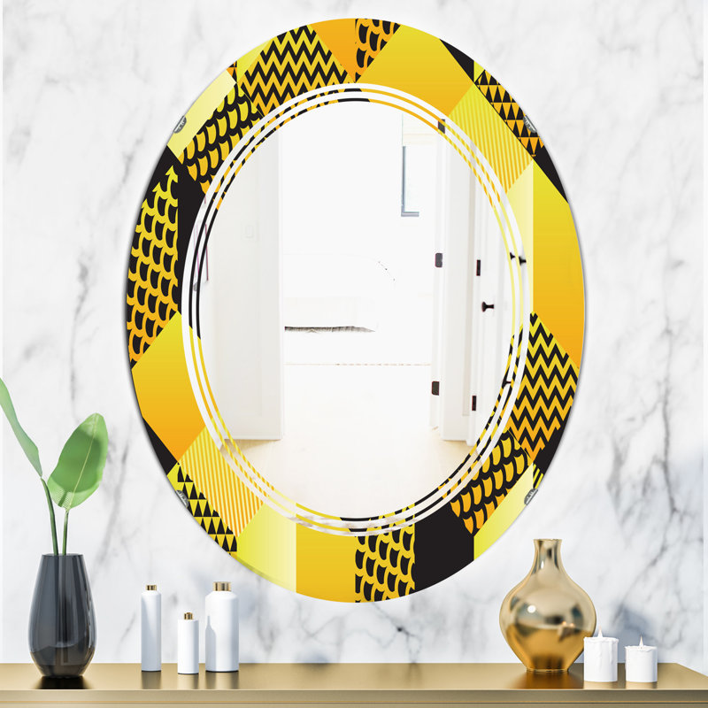 Miroir mural Hexagon, H 31,5 po x l 23,7 po