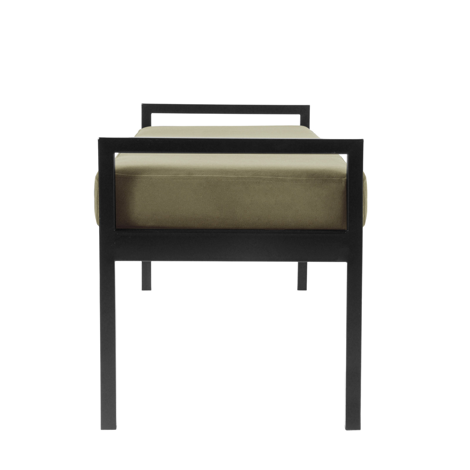 Loxe Bench, Light Sage Green Velvet