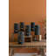  Grand luminaire Jack-O-Lantern en argile noire de 8 po de hauteur-1587247511