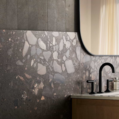Piccoli Grande 35 In. X 35 In. Terrazzo Look Semi-Polished Porcelain Floor And Wall Tile (17.64 Sq. Ft. / Case)
