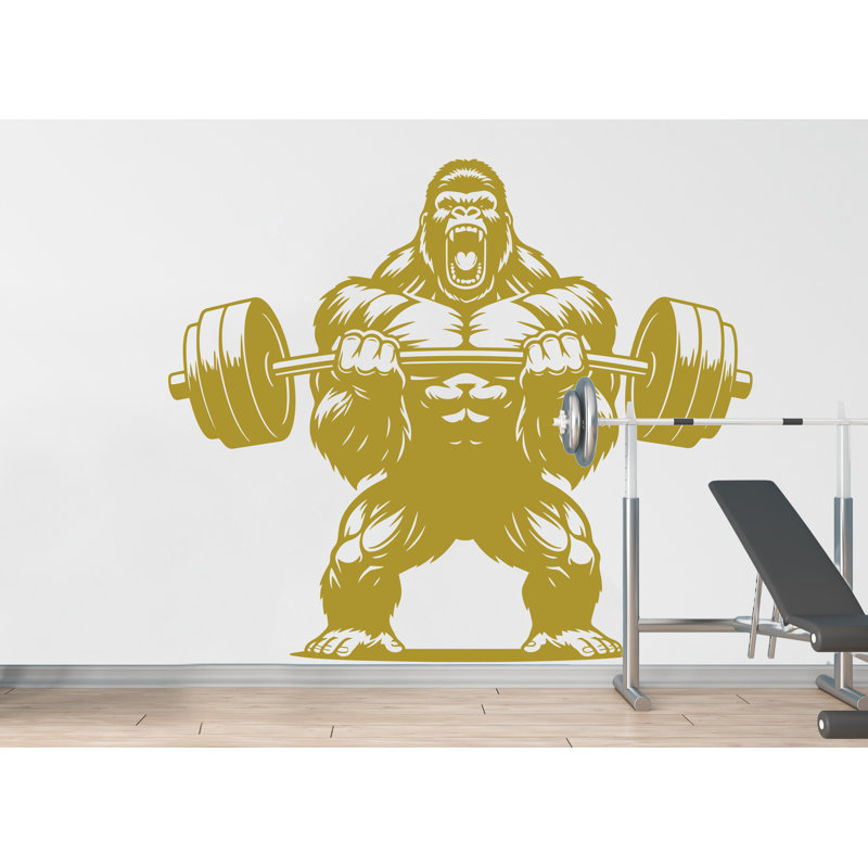 Adhésif mural Gorilla Gym, H 44 po x l 52 po, Bleu royal