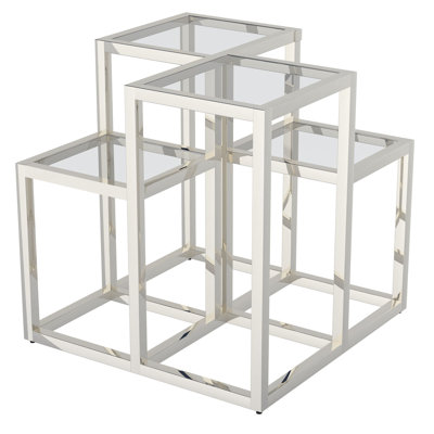 Table d'appoint Ryan en argent